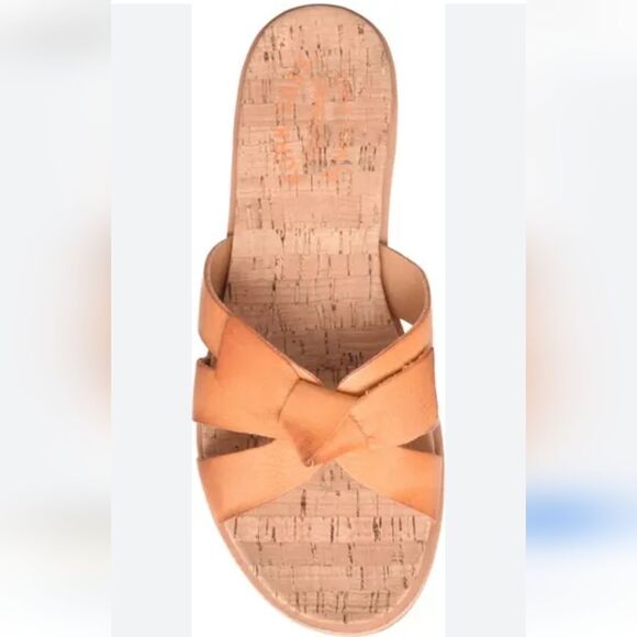 Kork Ease Brigit Slide Slide Sandals Orange Leather Size 10M NWOB - Picture 16 of 16
